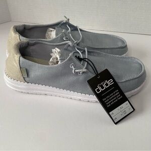 Hey Dude Wendy Glitter in Smoke Quartz Shoes, 11 NWT